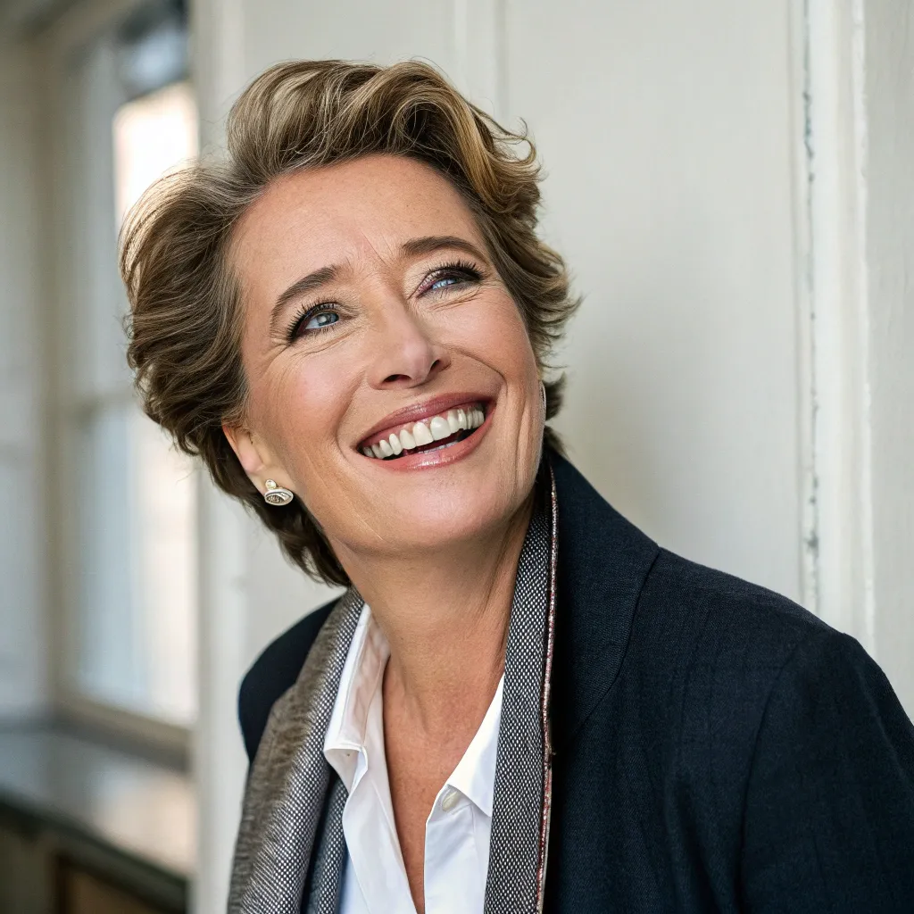 Emma Thompson smiling